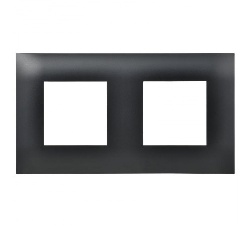 SKANDY Рамка 2-местная SK-F02Bl черный  SK-M22-K02  IEK