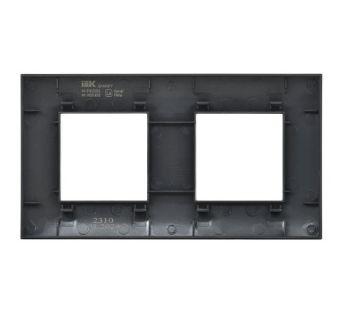 SKANDY Рамка 2-местная SK-F02Bl черный  SK-M22-K02  IEK
