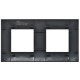 SKANDY Рамка 2-местная SK-F02Bl черный  SK-M22-K02  IEK