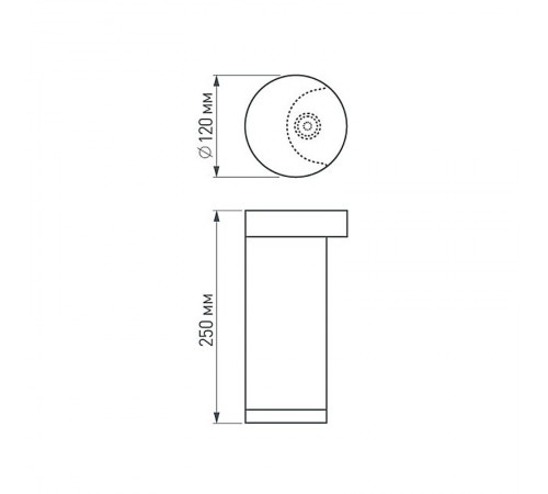 Светильник LGD-Path-Round120-H250B-12W Warm White  020335  Arlight