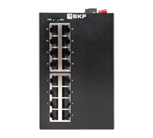 Промышленный управляемый коммутатор уровня L2 ML2-16GT, 16 портов 10/100/1000Base-T(X) RJ45, монтаж на динрейку TSX TSX-ML2-16GTEKF