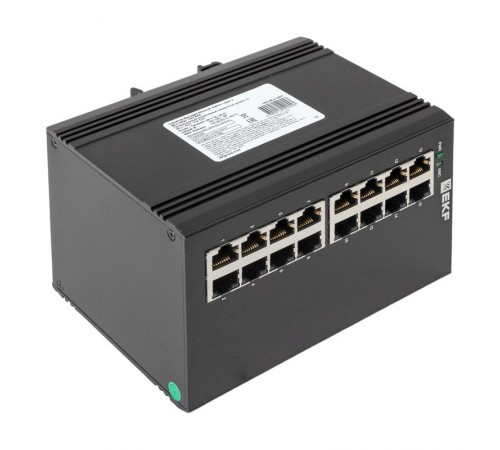 Промышленный управляемый коммутатор уровня L2 ML2-16GT, 16 портов 10/100/1000Base-T(X) RJ45, монтаж на динрейку TSX TSX-ML2-16GTEKF