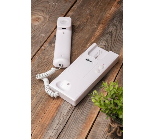 Аудиодомофон (аудиотрубка) IPA-01 бел. 2пр. IP20 EKF  int-ipa-01  EKF