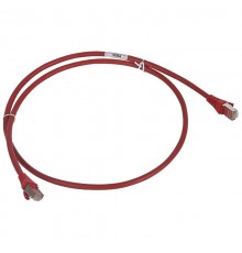 Коммутационный шнур RJ 45 - категория 6 - F/UTP - LSZH - экранированный - 2 м - красный  051855  Legrand