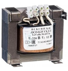 ОСО-0,25 УХЛ3 220/12, IP00, трансформатор  ET051618  Электротехник