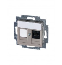 ABB Levit Кофе макиато Розетка комп. RJ45 категория 5e и заглушка  5014H-A51017 18W  2CHH295117A6018  ABB