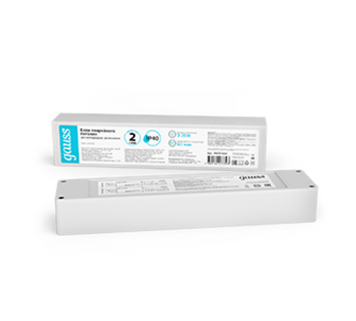 Блок аварийного питания  IP40 205*42*28мм 20W на 1 час Universal  997911024  Gauss