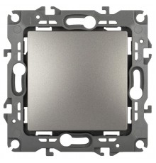 Переключатель ЭРА Серия 12 12-1103-16 , 10АХ-250В, титан   Б0065720  ЭРА