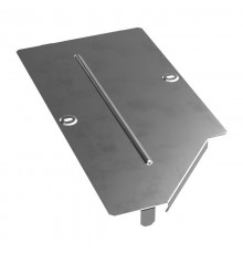 Крышка переходника левого Стандарт INOX (AISI 304) 400х300  PR16.4304  Промрукав