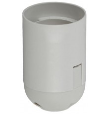 Патрон Е27 подвесной,пластик, белый (x50)  Б0043749  ЭРА