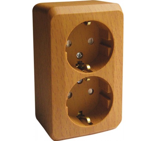 Этюд Бук О/У Розетка 2-ая с заземлением со шторками  PA16-008T  SE