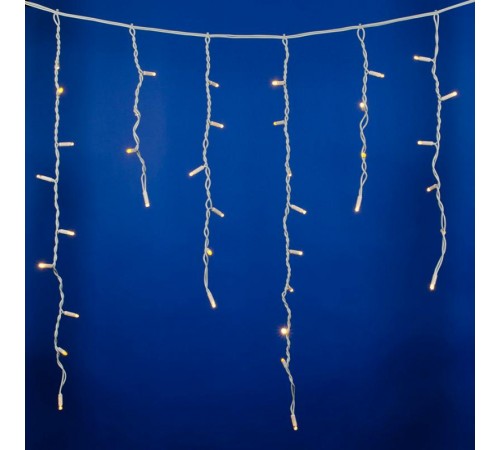 Бахрома с коннекторами светодиодная  с контроллером  ULD-B4806-175/TWK WARM WHITE IP67 , 3 м. 200 диодов, шнур белый, соед  UL-00005278  Uniel