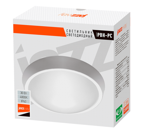 Светильник светодиодный пылевлагозащищенный для ЖКХ ДБП-30Вт 4000К 2400Лм IP65  5020801  Jazzway