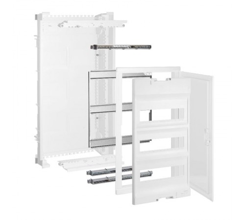 Щит встраиваемый Nedbox - со скругленной дверью белой RAL 9010 - 3 рейки - 36+6 модулей  001413  Legrand