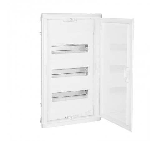 Щит встраиваемый Nedbox - со скругленной дверью белой RAL 9010 - 3 рейки - 36+6 модулей  001413  Legrand