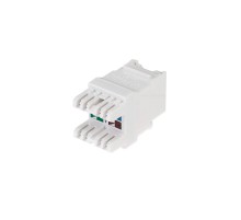 Модуль Keystone Jack RJ-45(8P8C), UTP неэкр., CAT 6, тип 180 гр, с пылезащитной шторкой, белый PRO  02-0254-1  REXANT