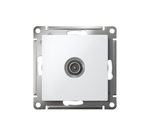 AtlasDesign Белый Розетка антенная одиночная TV коннектор, механизм  ATN000193  SE