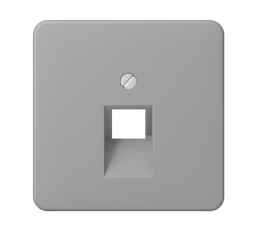Крышка для ординарной телефонной и компютерной розетки  UAE; серая CD569-1UAGR Jung