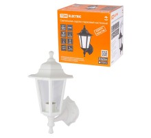 Светильник садово-парковый НБУ 06-60-001 60Вт ЛН/КЛЛ/LED Е27 IP44 шестигранник, настенный, пластик, белый  SQ0330-0731  TDM