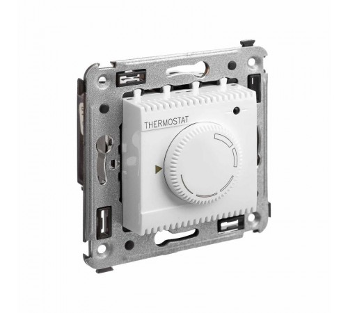 Термостат для теплых полов в стену, "Avanti", "Белое облако"  4400163  DKC