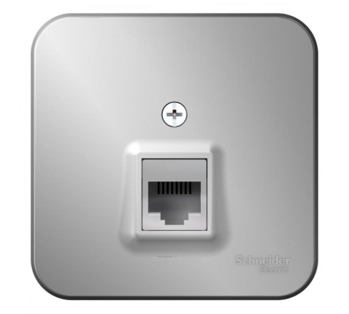 Blanca Алюминий О/У с изолирующей пластиной Розетка компьютерная RJ45, кат.5E  BLNIA045003  SE