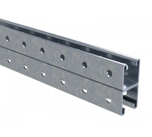 Двойной С-образный профиль 41х41,L1500, толщ 2,5 мм, INOX 304  IBPD4115C  DKC