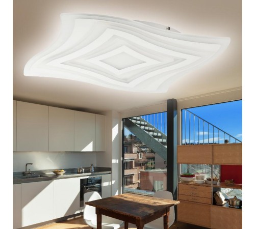 Светильник светодиодный декоративный бытовой SPB-6 "GEO 6" RC 75 светодиодный с пультом ДУ, 75Вт 3400-5500К  Б0050921  ЭРА