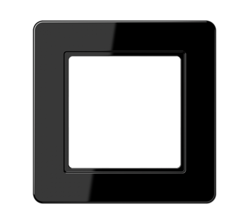 Рамка для вертикальной и горизонтальной установки, 1 пост; термопласт; черный; A FLOW  AF581BFSW  Jung