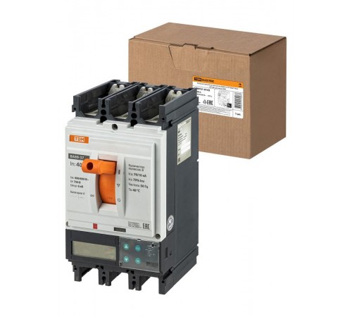 Автоматический выключатель ВА89-37 3Р 400А 70кА (ЭР-ЖК дисплей)  SQ0751-0143  TDM