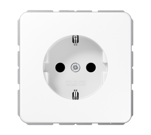 Штепсельная розетка SCHUKO 16A 250V~ с защитой от детей; центральная плата; белая  CD1520BFKIWW  Jung