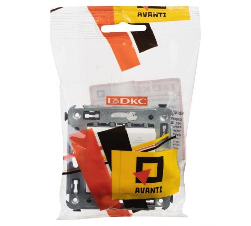 Выключатель двухклавишный в стену, "Avanti", "Белое облако"  4400104  DKC