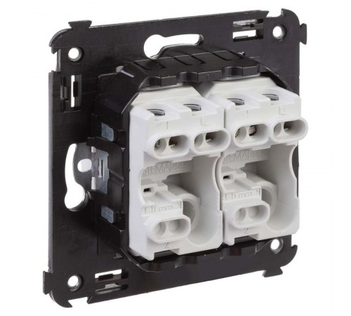 Выключатель двухклавишный в стену, "Avanti", "Белое облако"  4400104  DKC