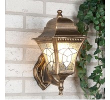 Светильник садово-парковый Altair черное золото настенный  a024999  Elektrostandard