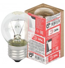 Лампа накаливания ЛОН ДШ 40-230-Е27 (P45) шар 40Вт 230В Е27 в гофре  Б0039133  ЭРА