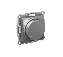 AtlasDesign Сталь Светорегулятор (диммер) поворотно-нажимной LED RC 400Вт механизм  ATN000923  SE