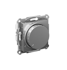 AtlasDesign Сталь Светорегулятор (диммер) поворотно-нажимной LED RC 400Вт механизм  ATN000923  SE