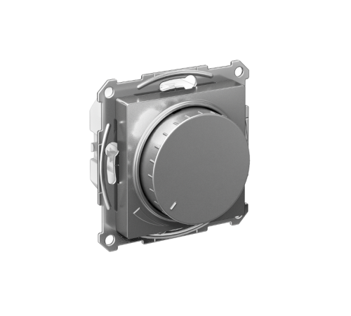 AtlasDesign Сталь Светорегулятор (диммер) поворотно-нажимной LED RC 400Вт механизм  ATN000923  SE