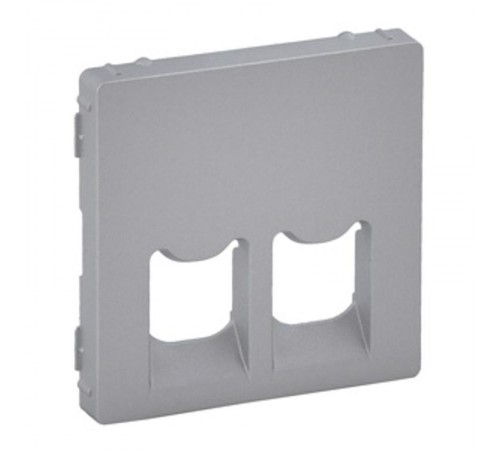 Valena LIFE Алюминий Накладка розетки ТЛФ/комп 2-ой  755422  Legrand