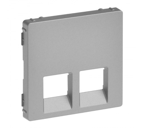 Valena LIFE Алюминий Накладка розетки ТЛФ/комп 2-ой  755422  Legrand
