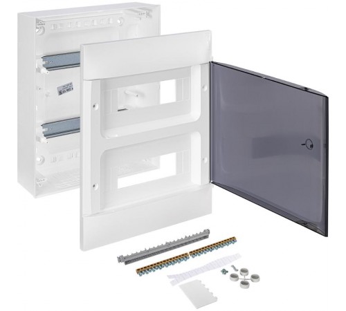 Practibox S Пластиковый щиток Навесной 2X12 Дымчатая дверь  135612  Legrand