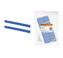 Маркер наборный - символ "6" голубой 4 мм2 (100 шт.)   SQ0534-0037  TDM