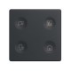 Сенсорный 4-кл выключатель с тематической маркировкой Т2, графит  8000644-038  Simon