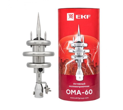 Активный молниеприемник "ОМА-60" с адаптером PROxima  lp-oma-60-adap-40  EKF