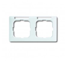 Рамка 2-постовая, горизонтальная, с полем для надписи, серия Reflex SI linear, цвет альпийский белый  1754-0-4060   2CKA001754A4060  ABB