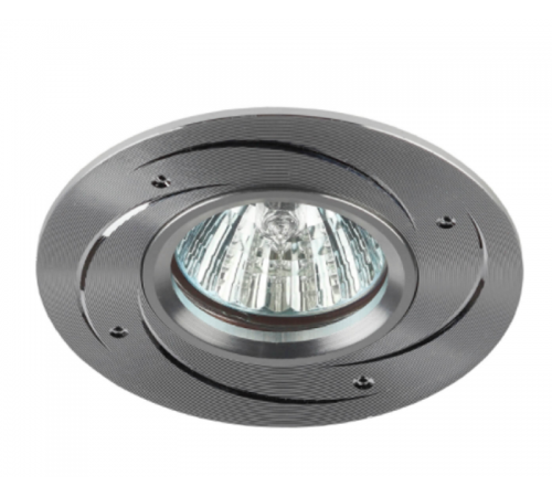 Светильник встраиваемый точечный литой под лампу KL43 SL /1 KL43 SL /1 литой "алюминевый " MR16, 12V/220V, 50W серебро  Б0049562  ЭРА