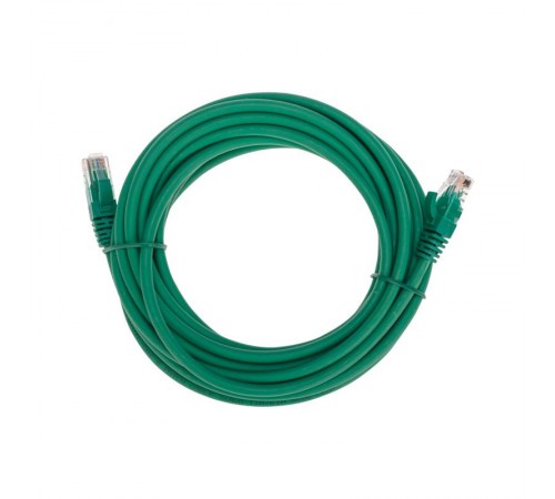 Патч-корд U/UTP CAT 6, RJ45-RJ45, 26AWG, LSZH, зеленый, 5м REXANT  02-0296-5  REXANT
