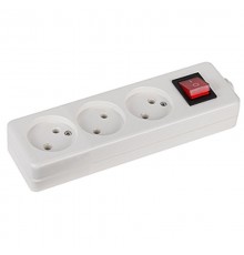 Колодка K-3s 3гн, без зазeмл, с выкл (10/40/1200) Б0003479  ЭРА