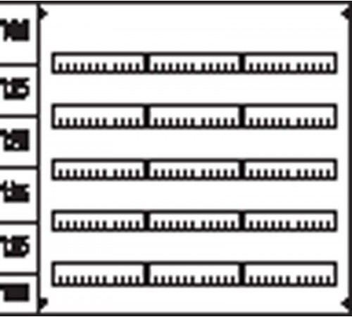 Пластрон глухой 3ряда/5 рейки  AG35  ABB