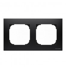 Рамка 2-постовая, серия SKY, цвет чёрный бархат2CLA857200A1501 ABB