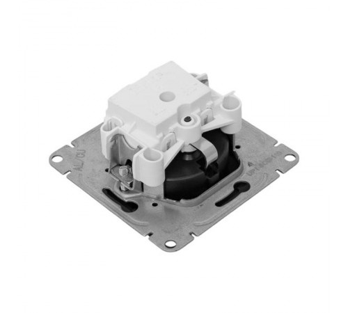 Механизм розетки, 16А, с заземлением, без шторок, чёрный Эпика EKF  UP1-SOB-110  EKF